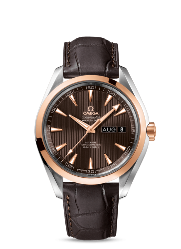 Omega Seamaster Aqua Terra 150M Co-Axial 43 Annual Calendar Stainless Steel / Red Gold / Grey